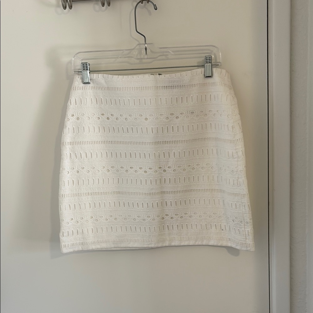Gap White Lace Mini Skirt